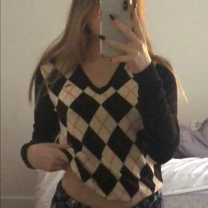 trendy Lacoste argyle sweater vest